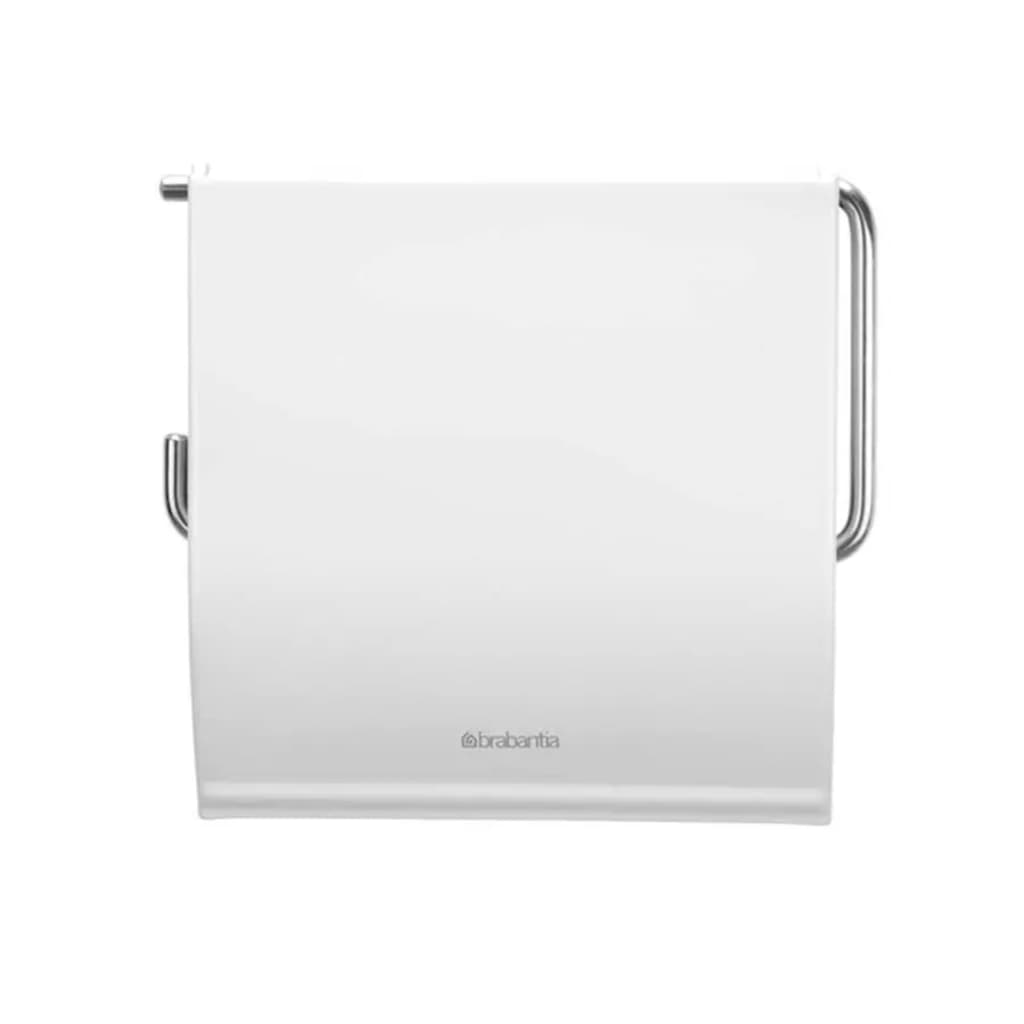 Afbeelding Brabantia toiletrolhouder - Classic - met klep - white - 414565 door Vidaxl.nl