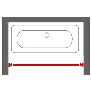 Sealskin Βραχίονας Μπάνιου Τηλεσκοπικός Χρωμέ 185 εκ.