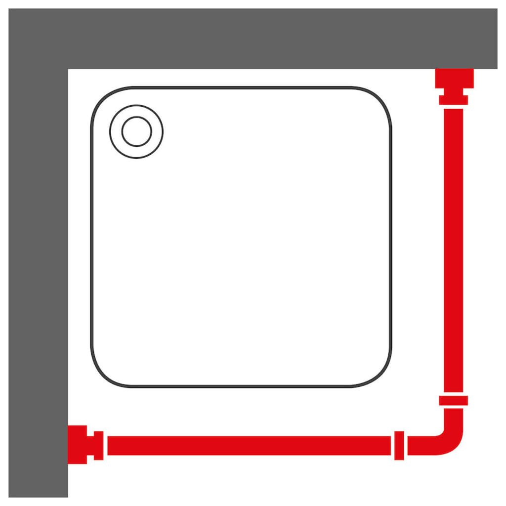 Set De Tringle De Rideau De Douche D'angle 90x90 Cm Chrome Sealskin 16 width=274