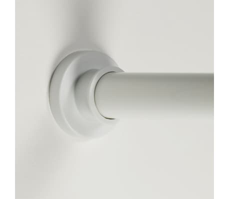 Sealskin Set de bară perdea de duș pentru colț, alb, 90x90 cm