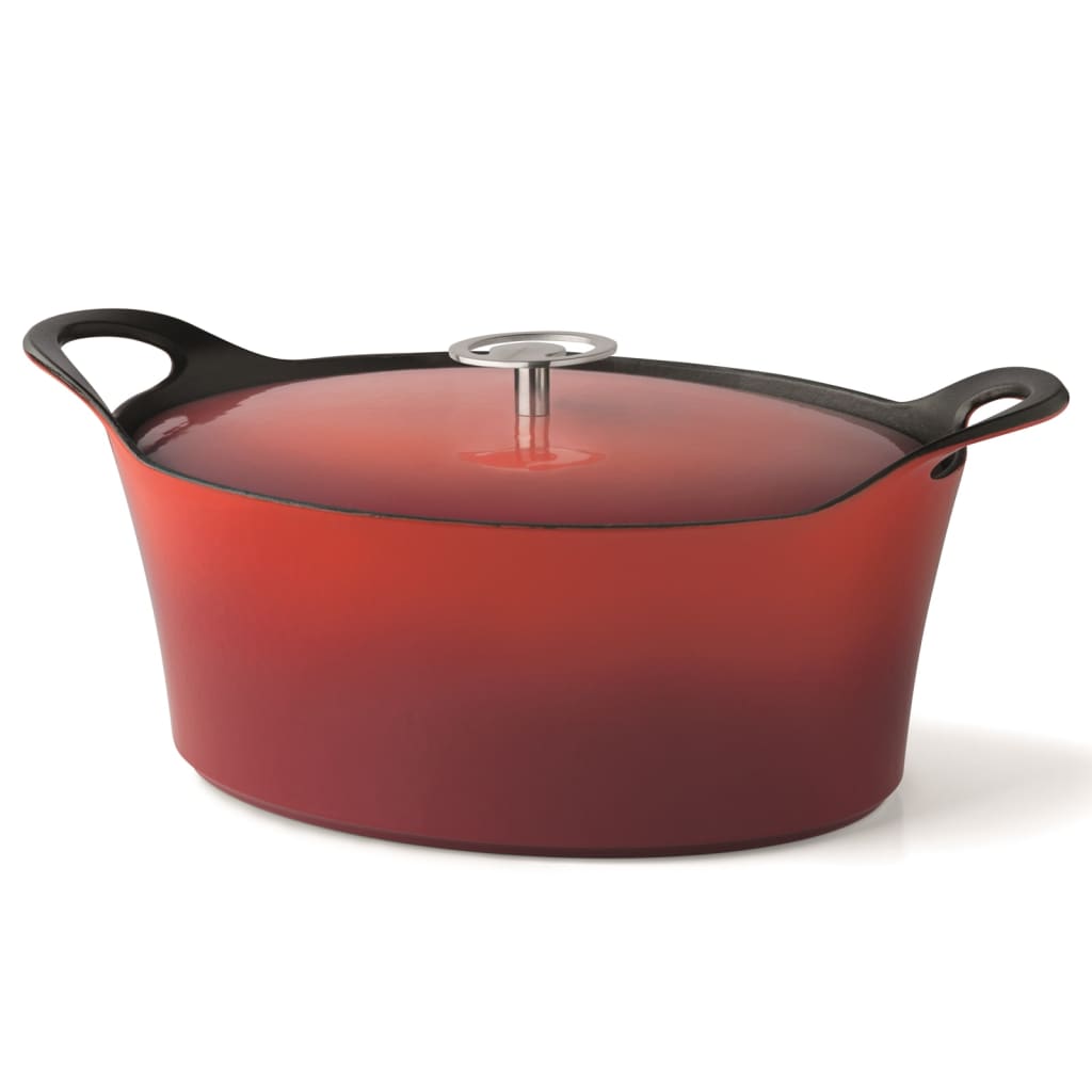 CUISINOX støbejernsgryde emaljeret 3,9 l 29 cm oval rød