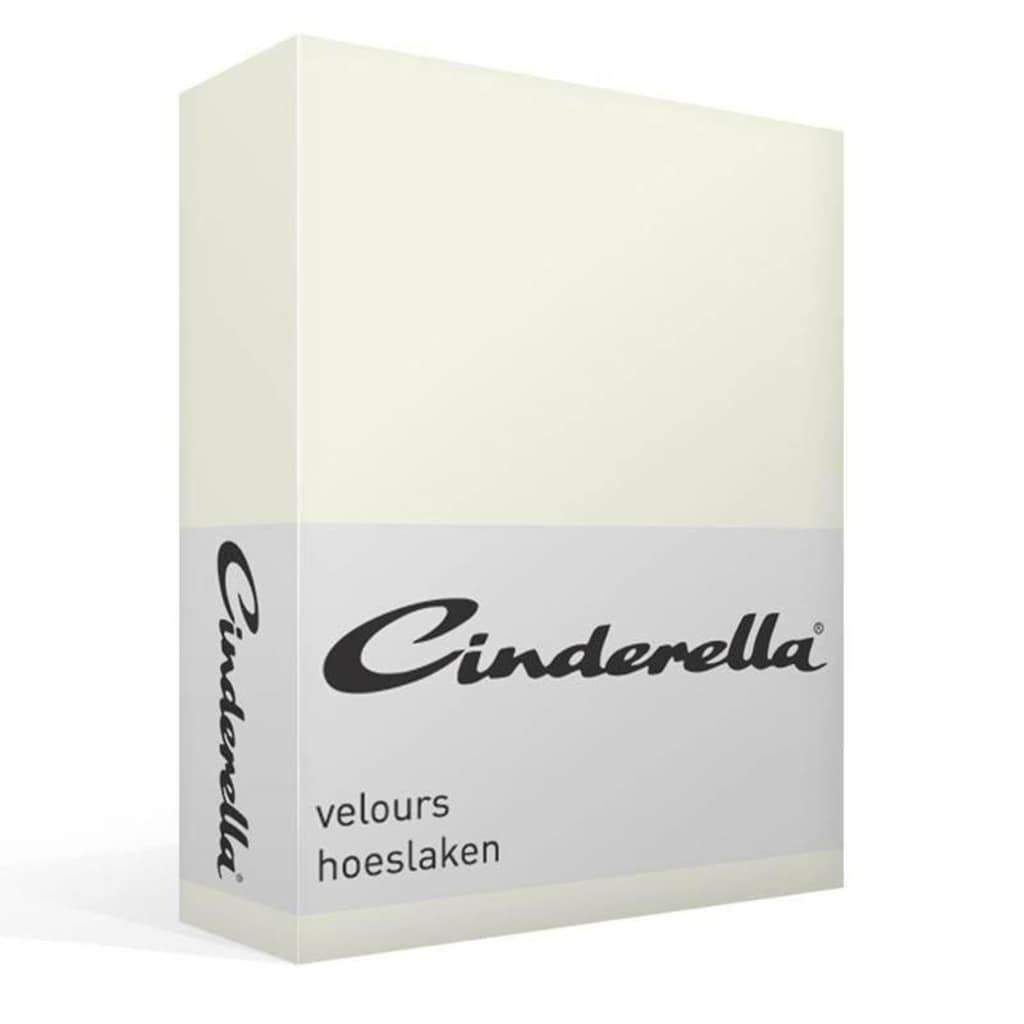 Cinderella velours hoeslaken - 1-persoons (80/90x190/200/220 cm) -