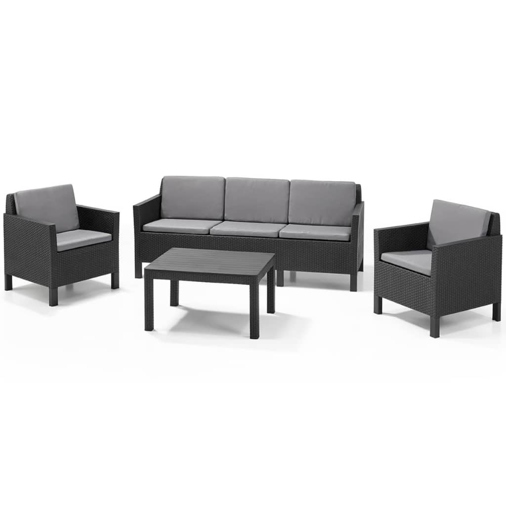 Allibert Loungeset Chicago grafiet 14-delig 226516