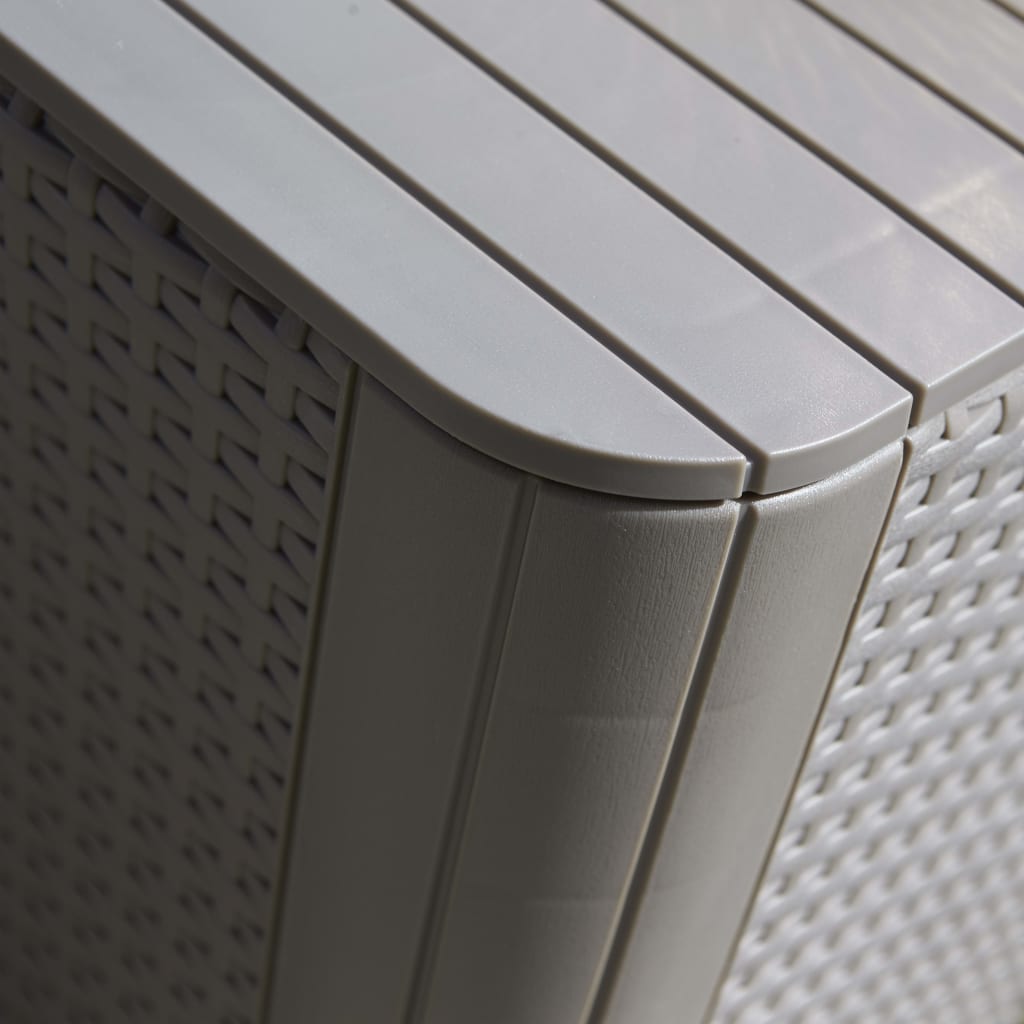 Garden Side Table Luzon Flat Wicker Cappuccino Keter 17 width=274