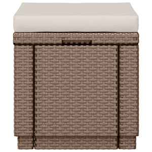 Keter Cube úložný puf s poduškou cappuccino