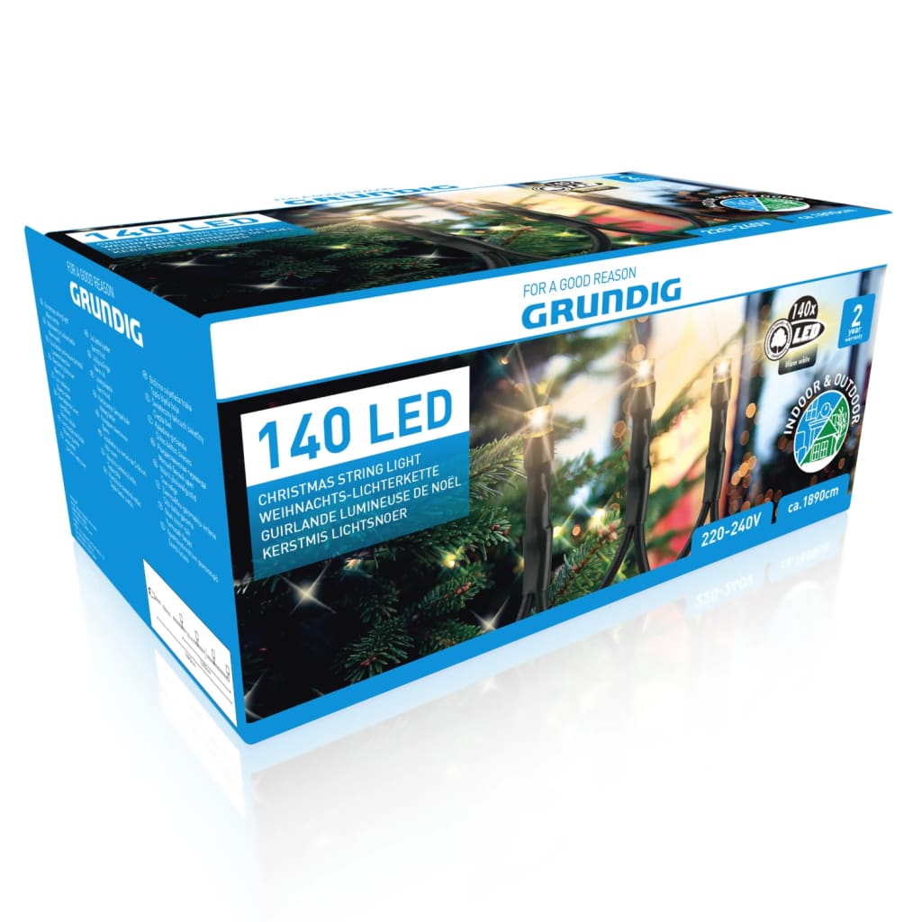 Grundig Kerstverlichting - 140 LEDs - 1890 cm - In- en Outdoor