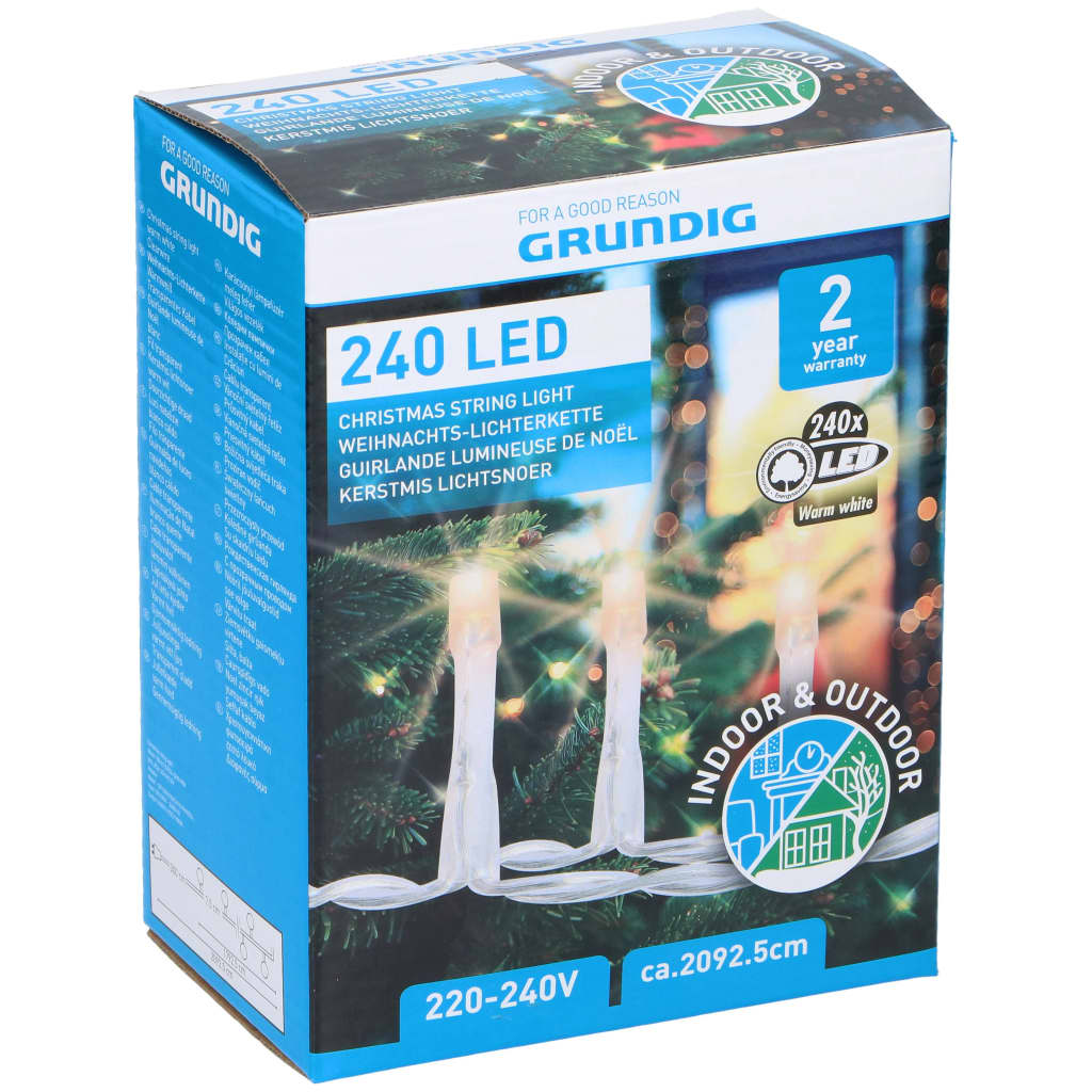 Grundig Kerstboomverlichting - 240 LED-Lampjes - In- en Outdoor