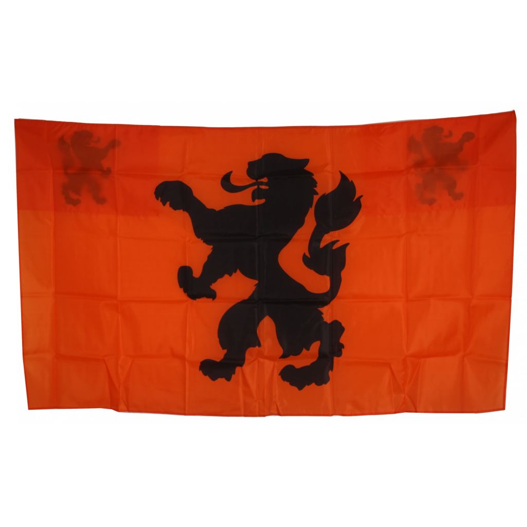 Nederland Cape Vlag oranje/zwart 90 x 150 cm