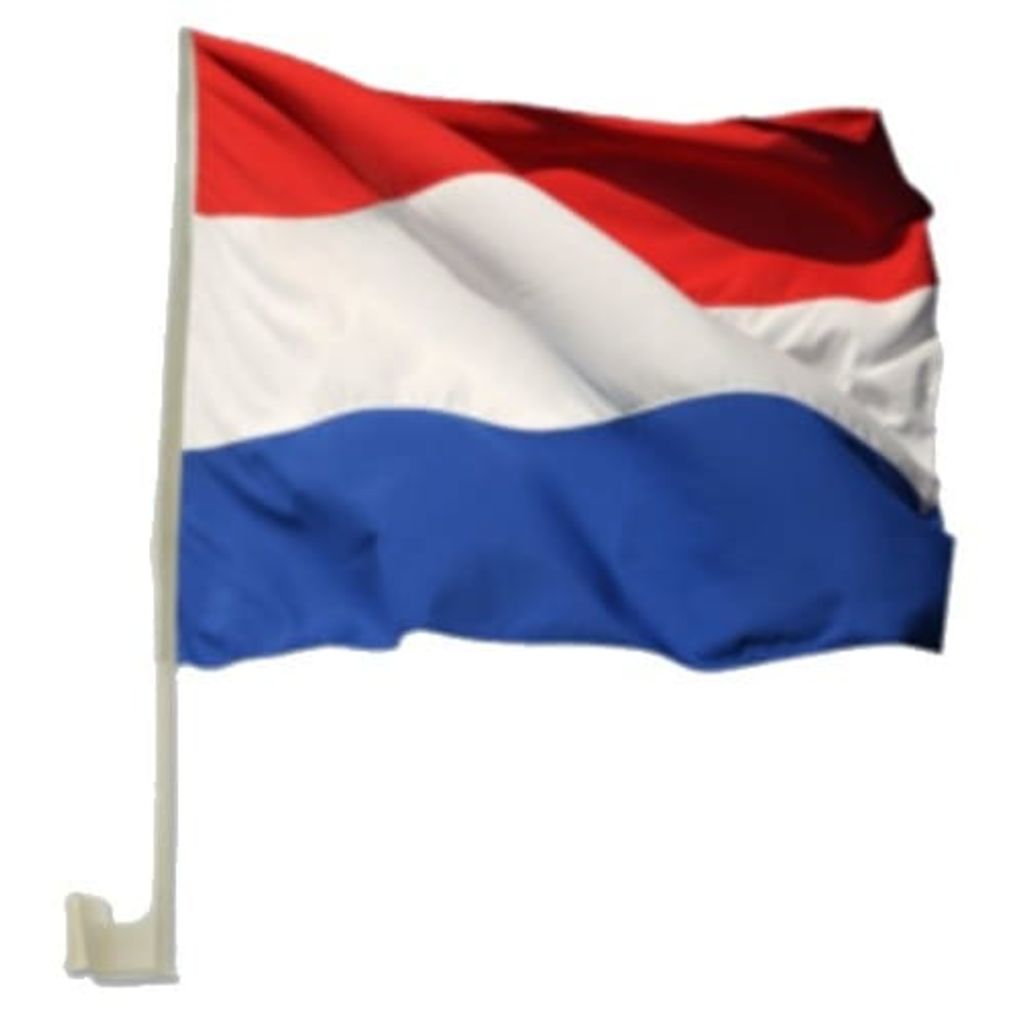 Nederland Autovlaggen 2 stuks rood/wit/blauw 30 x 45 cm