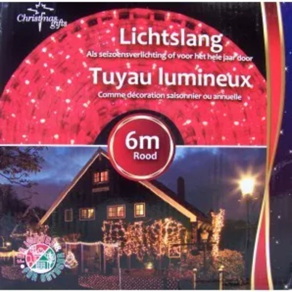 Afbeelding Christmas Gifts Lichtslang Rood (6 Meter) door Vidaxl.nl
