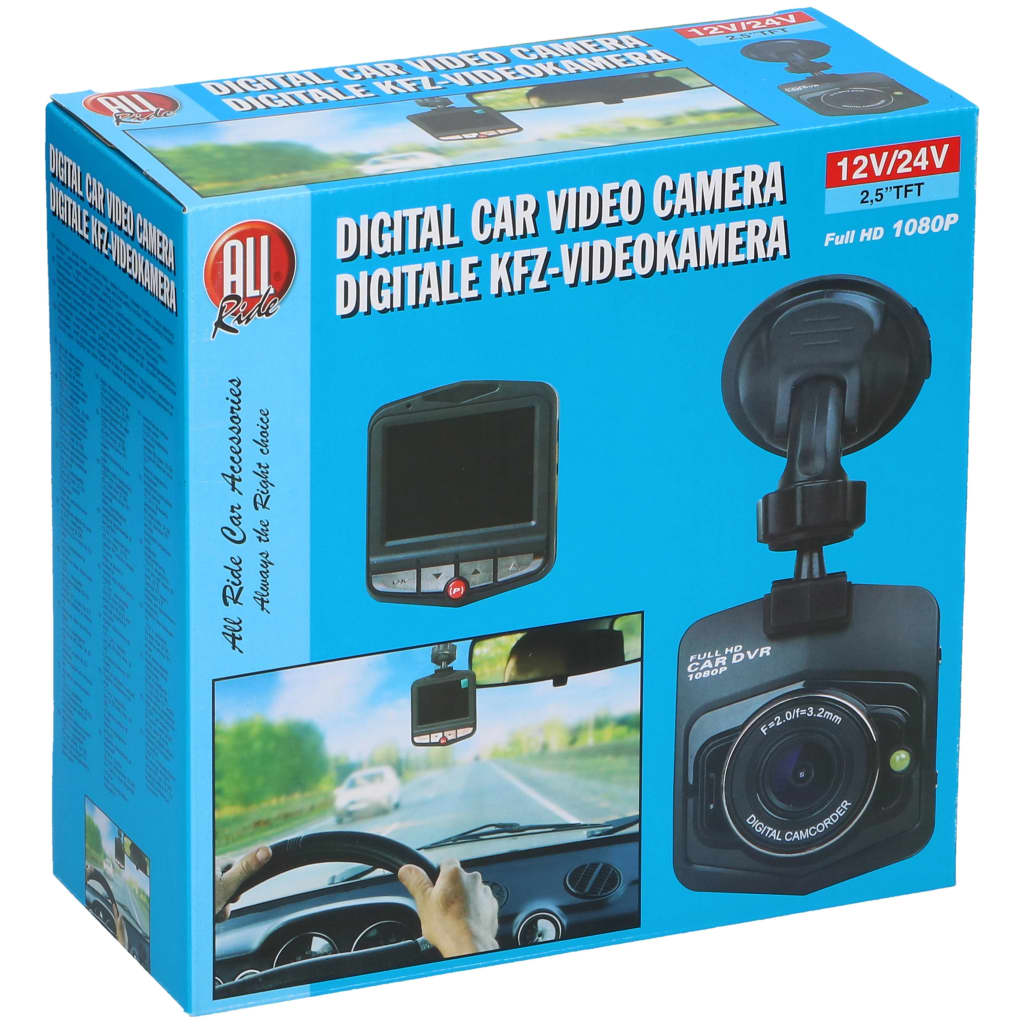 All Ride dashcam - HD-Ready 1280 x 720 pixels G-Sensor zwart