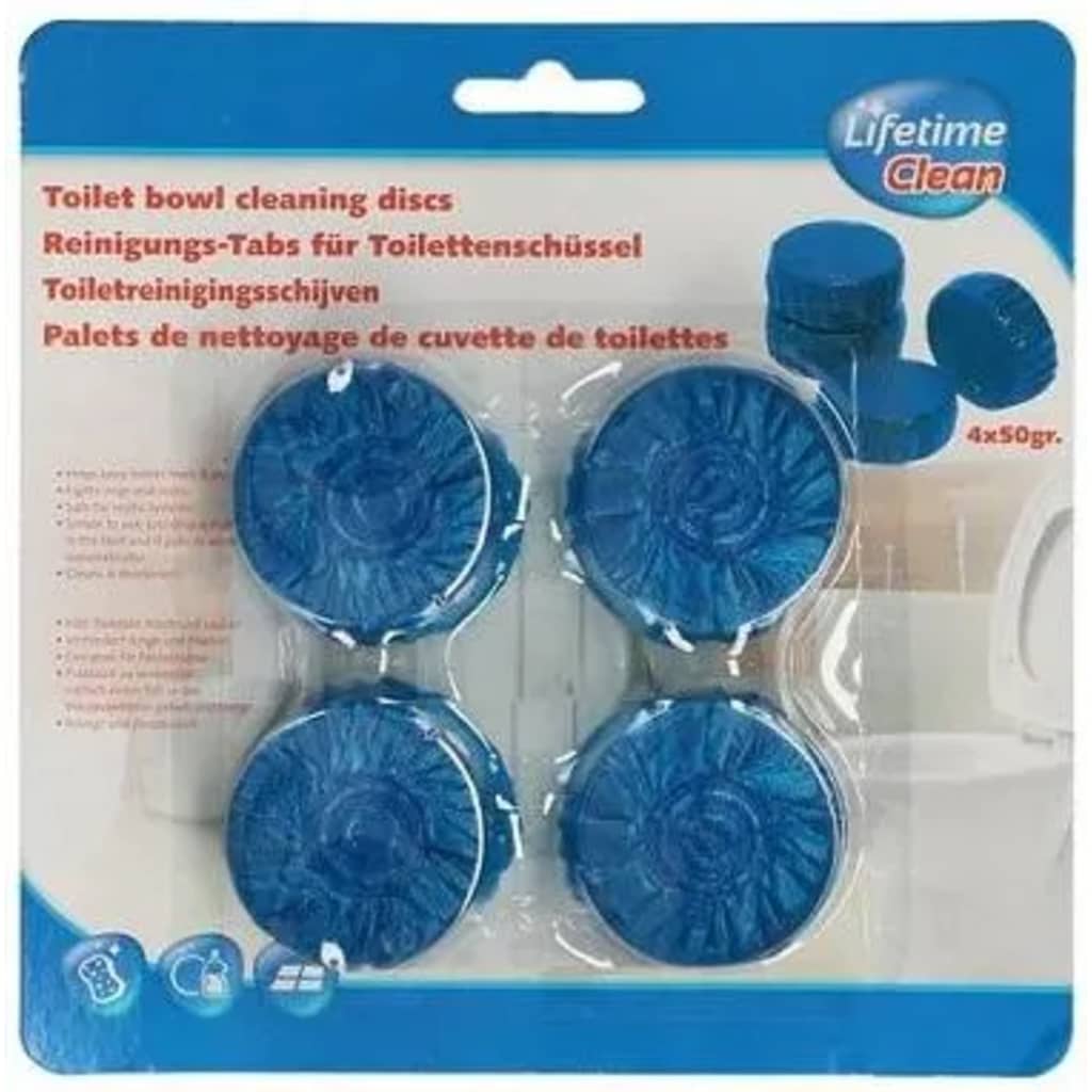Lifetime Clean Toiletreinigingsschijven - 4x50 gram
