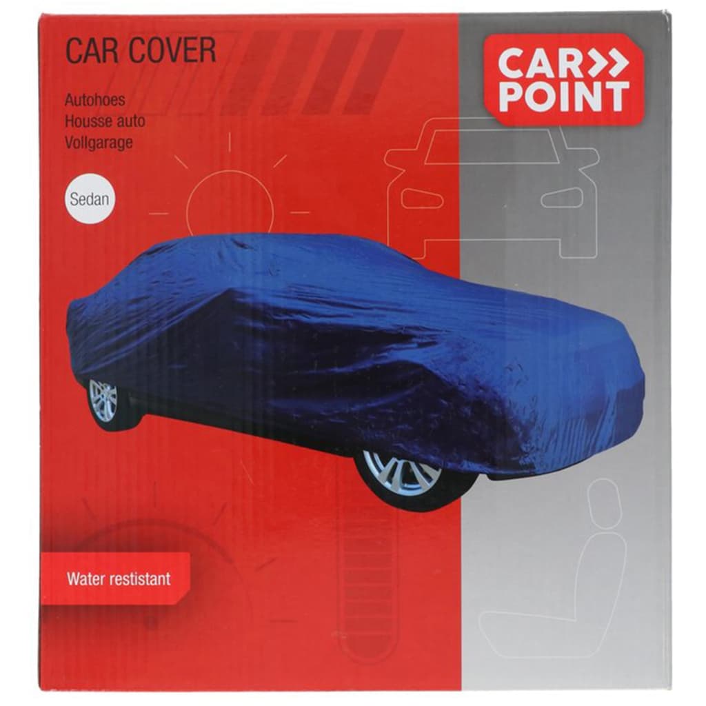 Autoabdeckung Polyester M 432x165x119cm Blau Carpoint