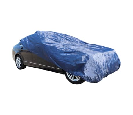 Carpoint Housse de voiture Polyester M 432x165x119 cm Bleu