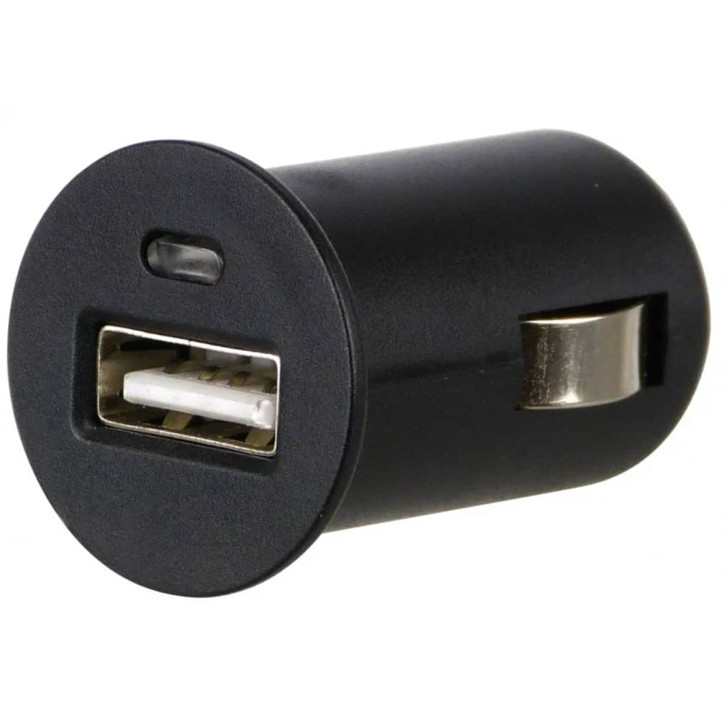 Carpoint autolader USB 12/24 Volt 2,1 Ampère 4,5 cm zwart