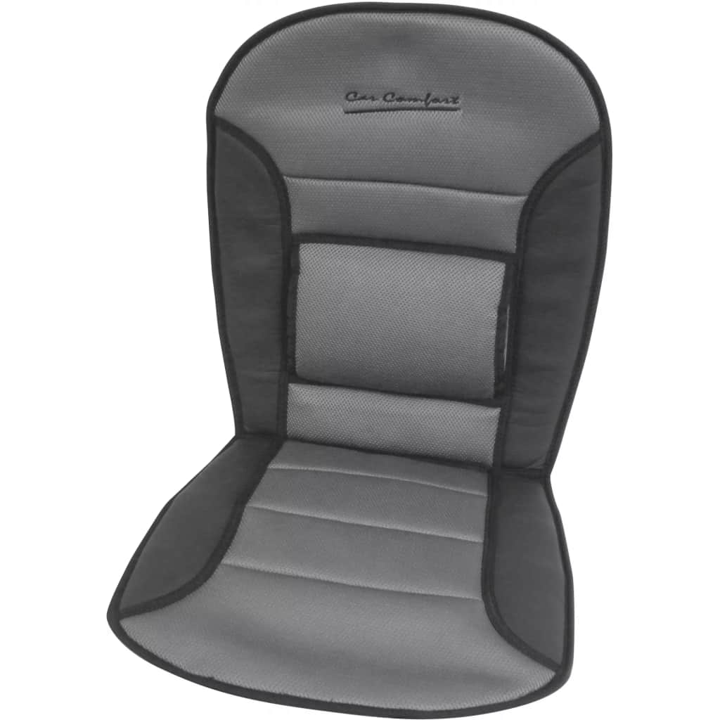 Carpoint stoelkussen Comfort 90 x 45 cm zwart/grijs