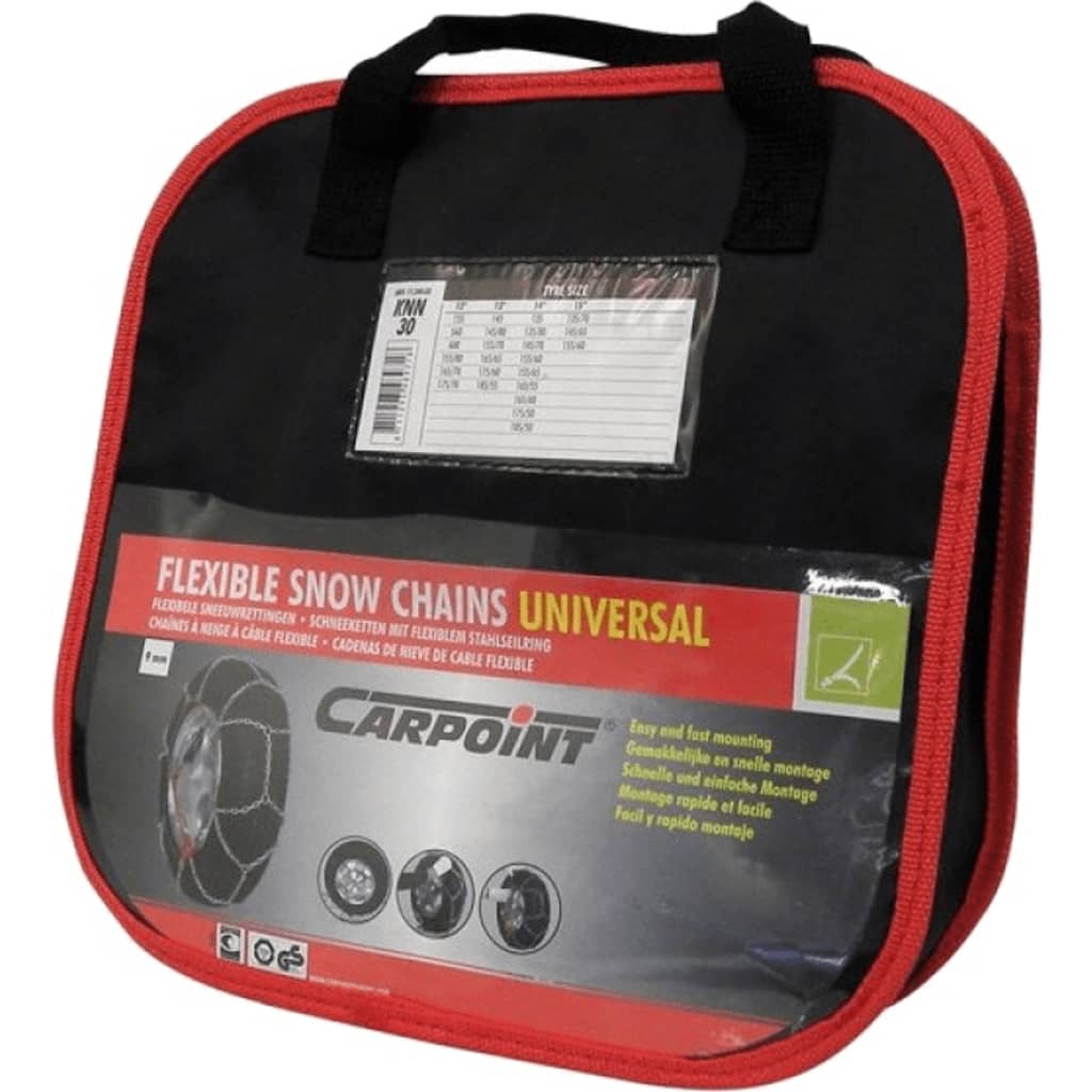 

Carpoint sneeuwkettingen KNN-50 165/80-13 tot 175/50-16 9mm 2 st