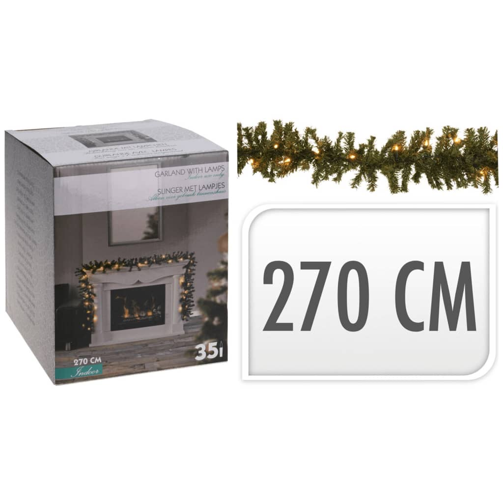 

Ambiance Kerstslinger met 35 LED's 270 cm