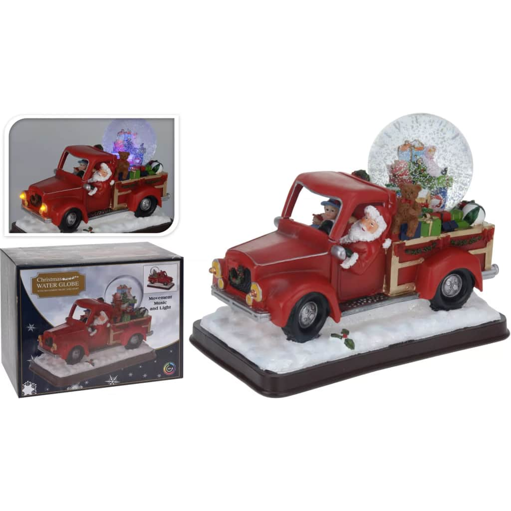 Nampook Kerstman in pickup truck