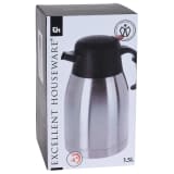 Excellent Houseware Isolierte Kaffeekanne 1,5 L Edelstahl