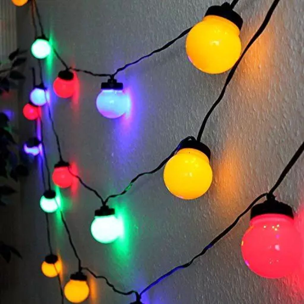 EDM Party Lighting Feestverlichting met 20 gekleurde LED Lampen (12,50M)