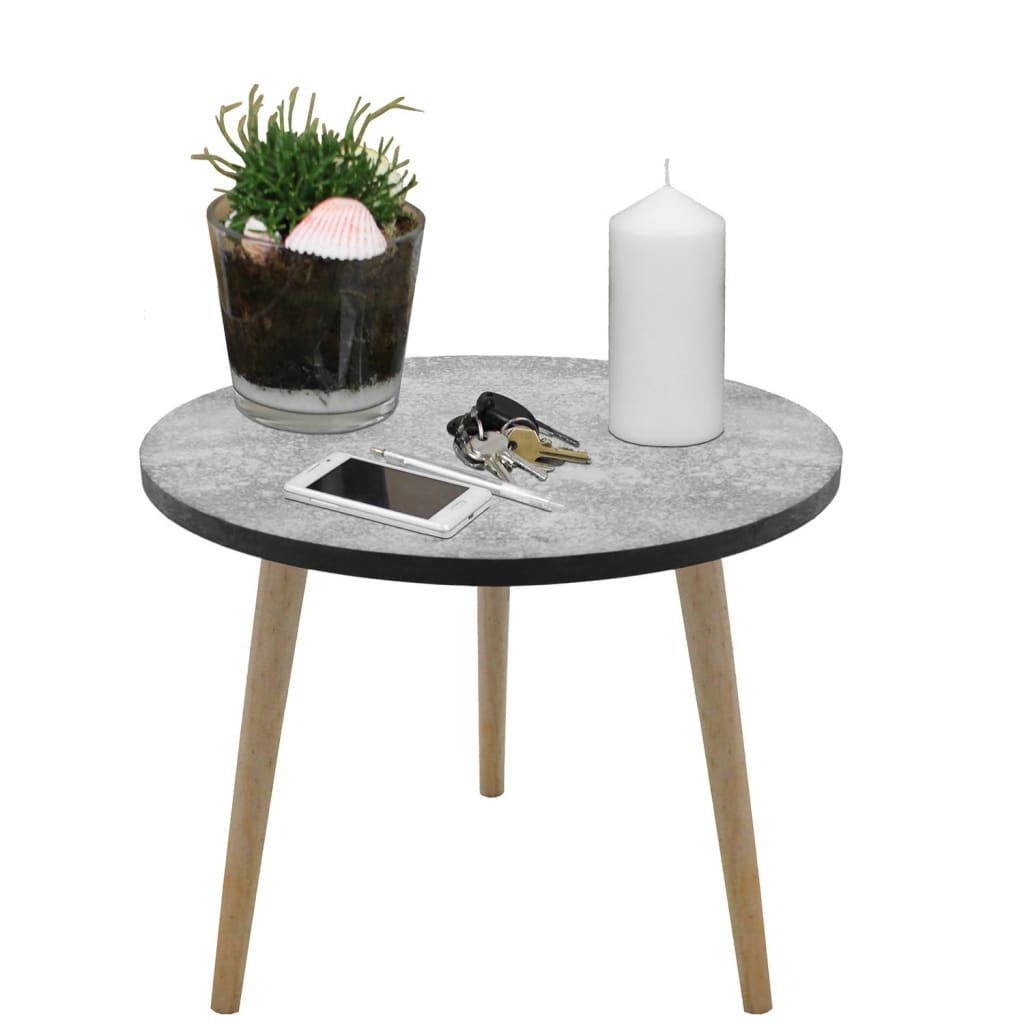 

Home&Styling Bijzettafel 32,5x39 cm MDF grijs