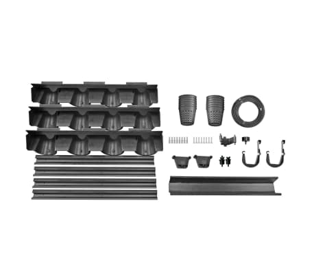 Nature Vertikale Garten-Pflanzwand Komplettset 12x0,25L Pflanzgefäß