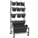 Nature Fahrbares Vertikales Gartenregal 44 x 32,5 x 97 cm 6020274