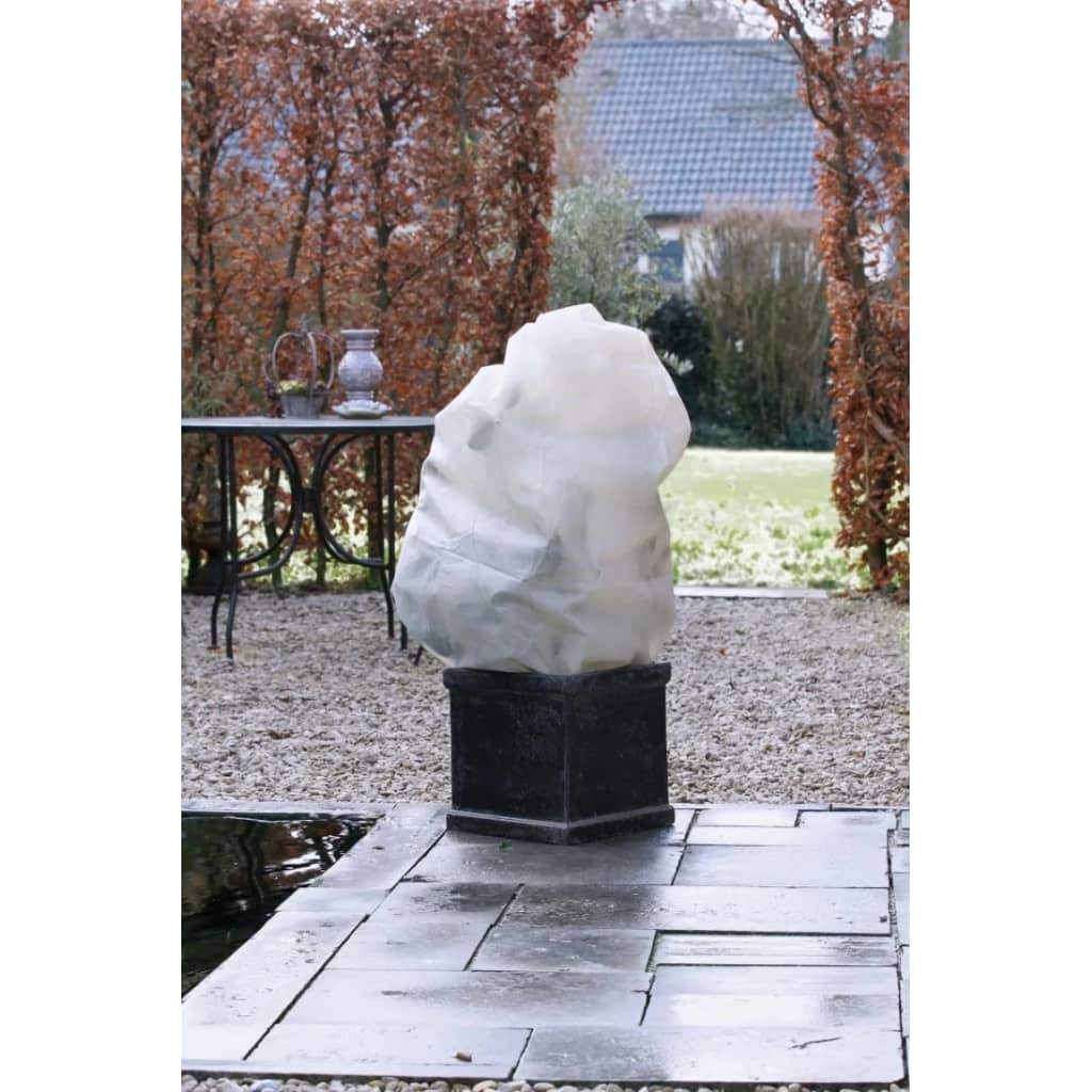 Nature Winterafdekhoes met Koord Beige Ø50cmx1m - 3 Stuks