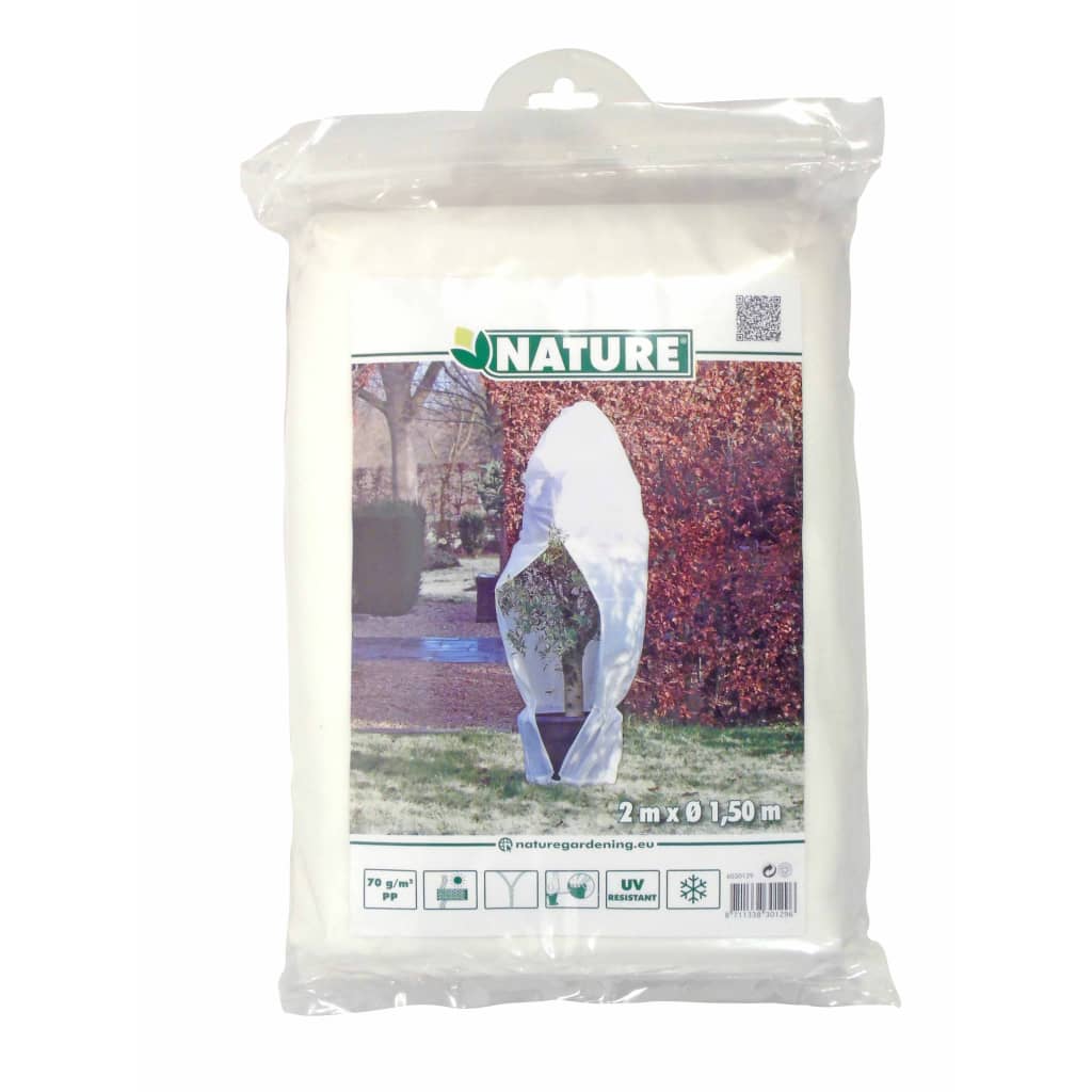 Nature fehér téli cipzáras gyapjútakaró 70 g/m2 1,5 x 1,5 x 2 m 