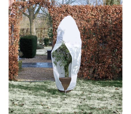 Nature Vintertrekk med glidelås fleece 70 g/m² hvit 1,5x1,5x2 m