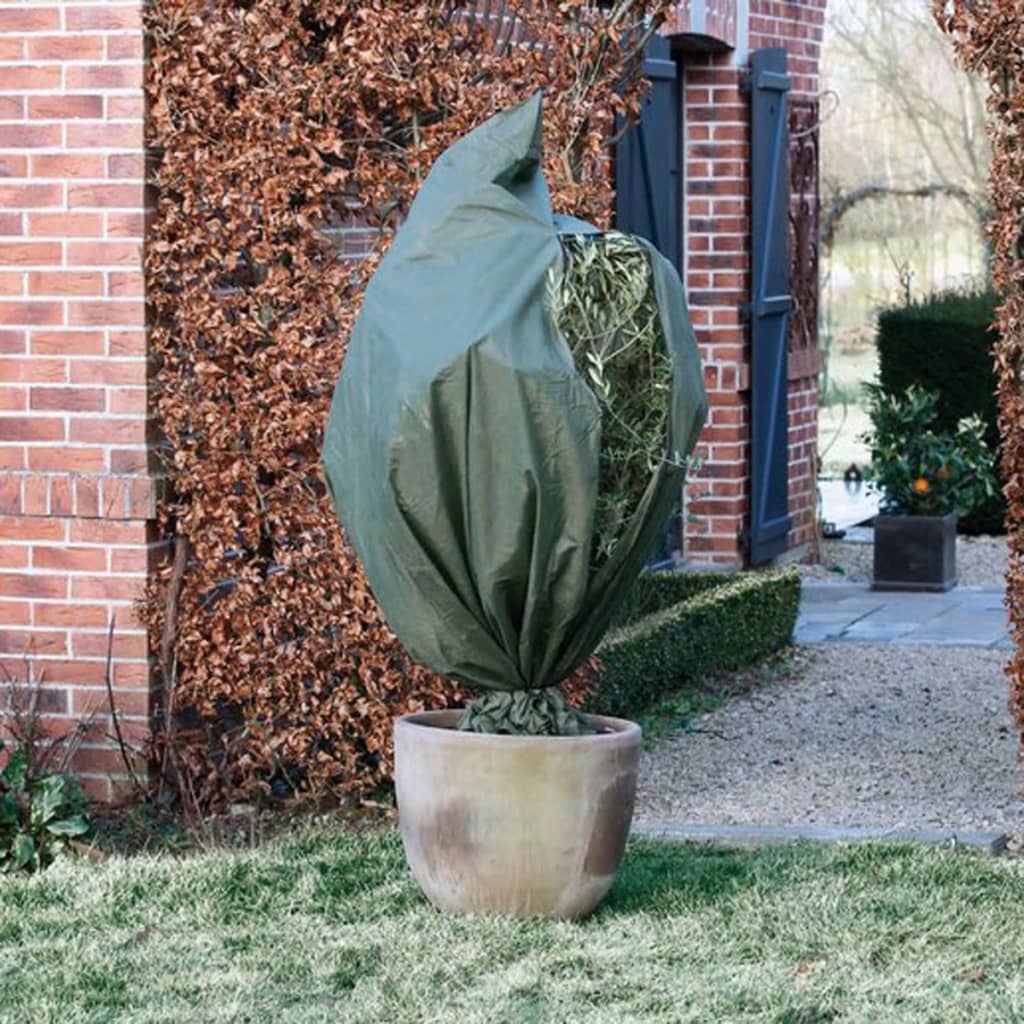 Nature Winterafdekhoes met Rits Groen Ø150cmx2m