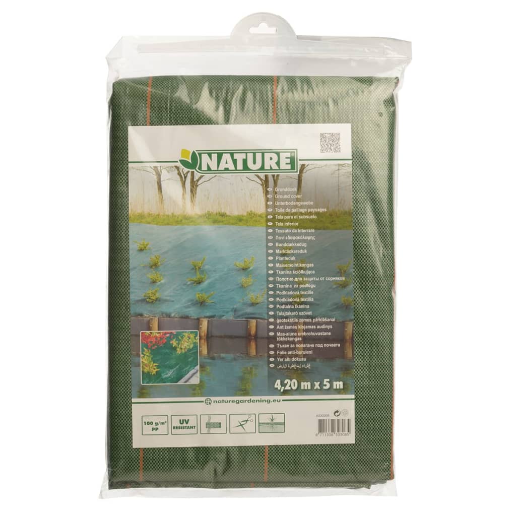 Nature Weed Control Ground Cover Barrier Mat Sheet Black/Green Multi Sizes vidaX - Picture 38 of 66
