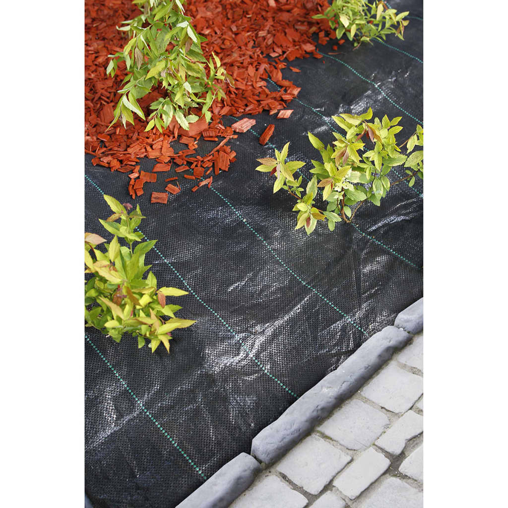 VidaXL - Nature Worteldoek 1x25 m zwart 6030320