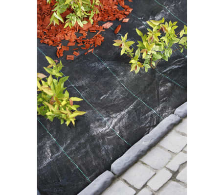 Nature Cubierta de suelo antimaleza negra 2x10 m