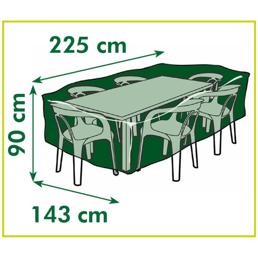 kerti bútor védőhuzat téglalap alakú asztalokhoz 225x143x90 cm
