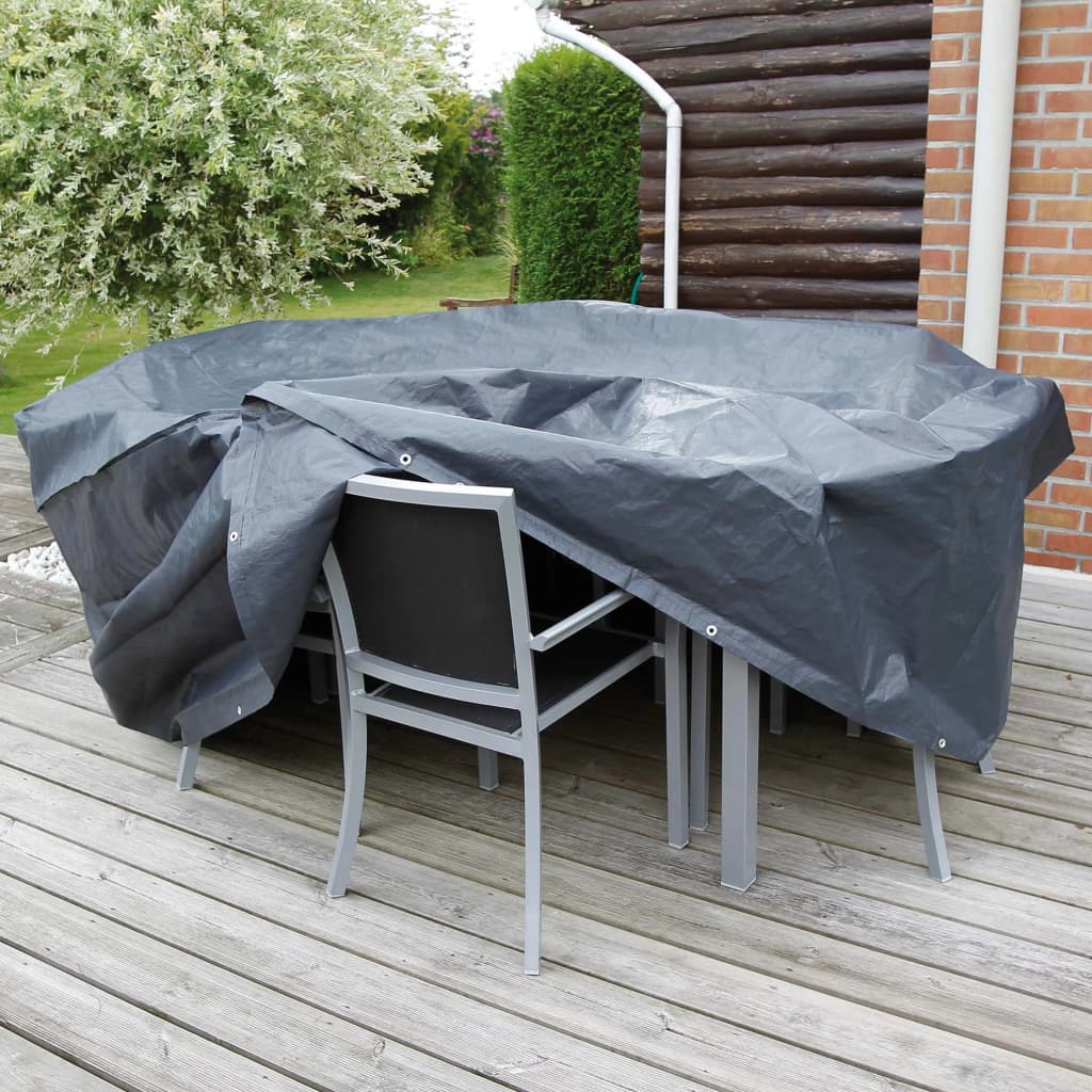 Nature Housse de mobilier de jardin pour table ronde 118x70 cm