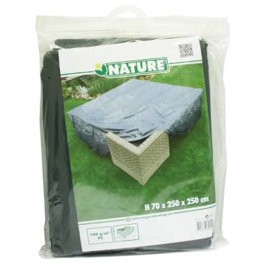 Nature Capa p/ mobiliário de jardim mesa/cadeiras baixas 250x250x70 cm[3/4]