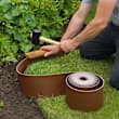 Nature Garten Randbegrenzung 0,15 x 10 m Schwarz vidaXL.de