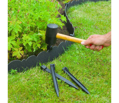 Nature Decorative Garden Border Edging 0.13x12 m 3 mm Black