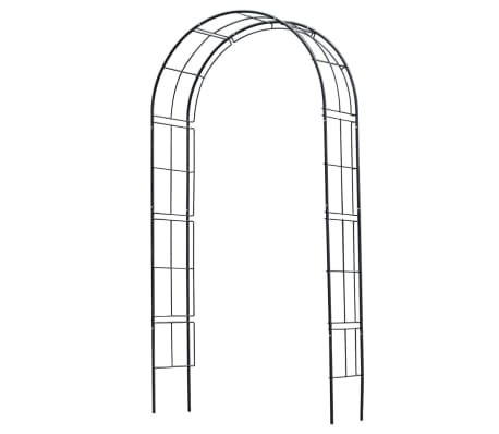 Nature 6040802 Arco decorativo da giardino in metallo nero piante ... Nature 6040802 Arco decorativo da giardino in metallo nero piante ...