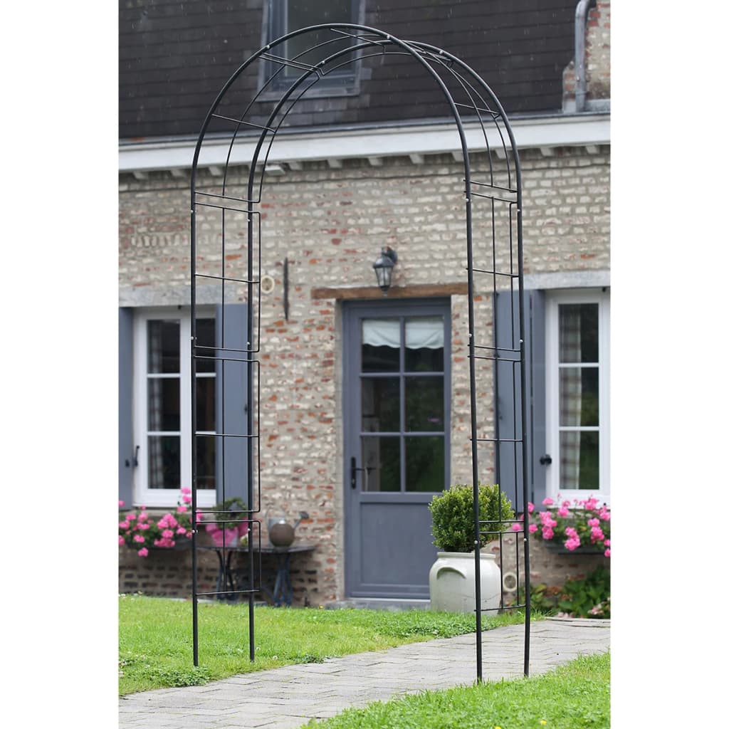 Nature Tuinboog 229x38x113 cm metaal zwart afbeelding