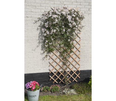 Nature Palissade de jardin 50 x 150 cm Bois Naturel