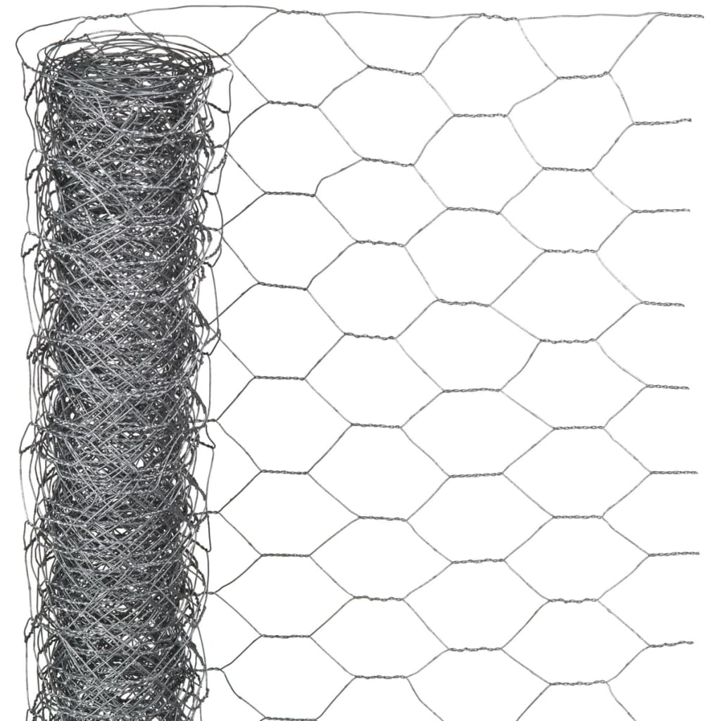 Nature sekskantet trådnet 0,5 x 10 m 25 mm galvaniseret stål