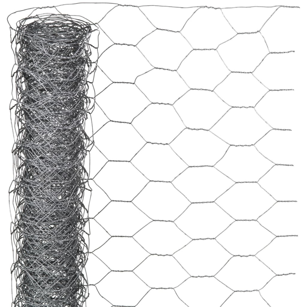 Nature Metalliverkko kuusikulmainen 0,5×10 m 40 mm galvanoitu teräs