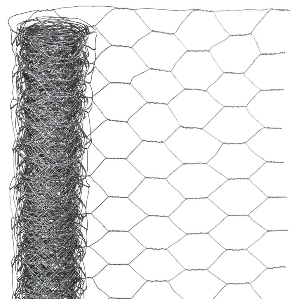 Nature Grillage métallique hexagonal 1 x 5 m 40 mm Acier galvanisé