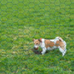 Nature Gjerdenetting sekskantet 1x5 m 13 mm plastbelagt stål grønn