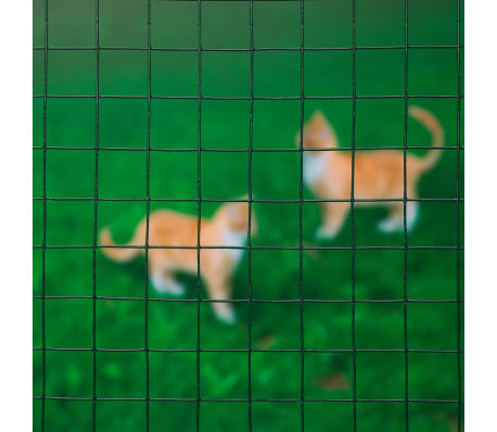 Nature Grillage métallique carré 0,5 x 5 m 13 mm Vert