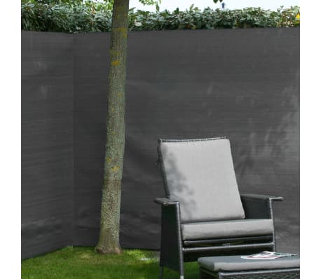 Nature Градинска визуална защита за ограда, PE, 1x3 м, антрацит