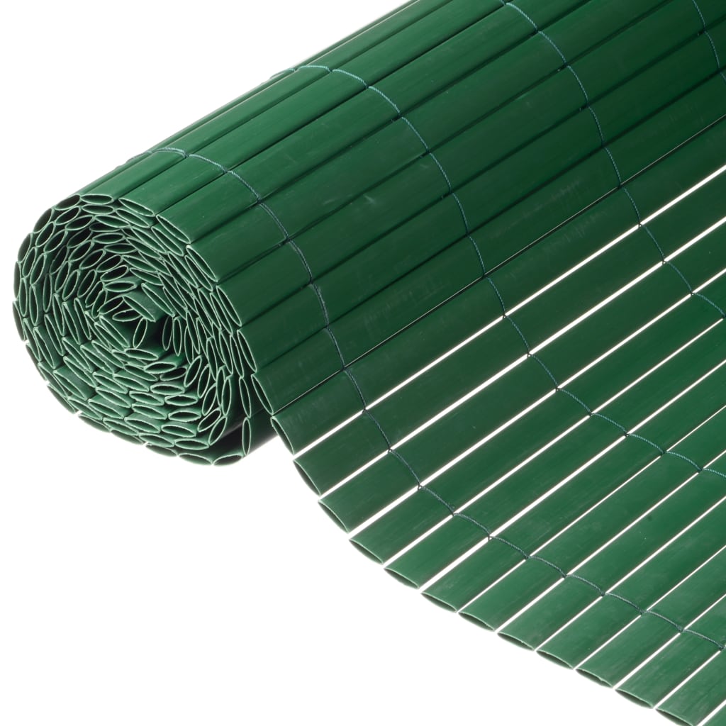 Nature Dvostranska vrtna pregrada PVC 1x3 m zelena